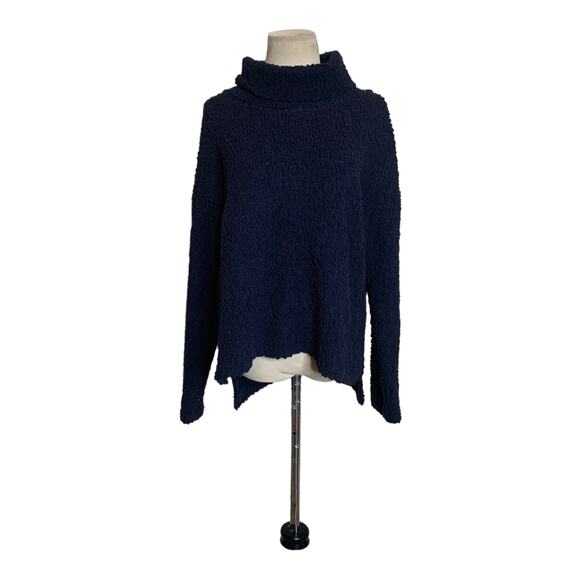 Bobeau Blue Popcorn Turtleneck Sweater size Large - Picture 11 of 11